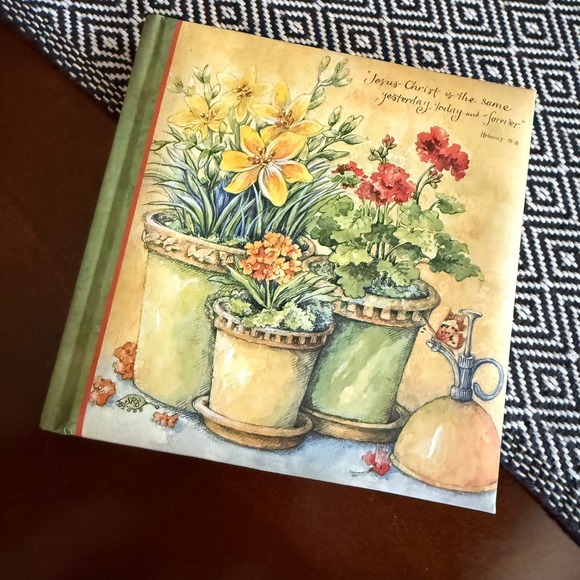 LANG Address Book floral plants square Yesterday Today Forever Organizer unused - Picture 1 of 6